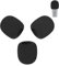PhantAccy Pop Filter/Windscreen for Shure SM58 SM58S SM58LC SM58-CN SM58-X2U SM48 Beta-58A Microphones, Foam Mic Cover for Filtering Plosives, Hissing Noise and Other Ambient Noise(Pack of 3, Black)