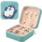 MAYCARI Kleine, tragbare Reise-Schmuckschatulle, niedliches Pinguin-Muster, Mini-Leder-Schmuckkästchen, Organizer für Ringe, Ohrringe, Halsketten, Armbänder, Schmuck, Geschenk für Frauen, Mädchen,