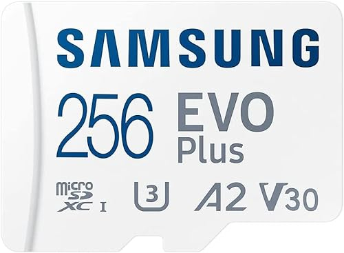 Carte mémoire microSD 256 Go pour Samsung Galaxy A15 A25 + chiffon de nettoyage Digi Wipe