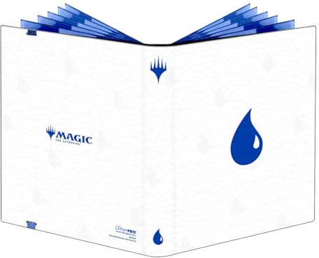 Ultra PRO - Mana 8 9-Pocket PRO-Binder - Island for Magic: The Gathering, Holds & Protects 360 Standard Sized Cards, Collector's Edition Durable Trading Premium Leatherette Secure Pocket Binder