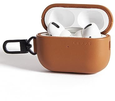 Mujjo Echelon Leather AirPods Pro (1 & 2) Hülle Tan