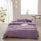 HAIBA Housse de Couette 150x200cm Violet Coton - Housse de Couette 2 Personnes Douce sans Repassage