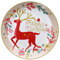 Tognana Xmas Deer, Piatto panettone 31 cm, porcellana, rosso