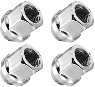 JJRFVBGT Bullone della Ruota Compatibile con Ford per Fiesta V 2001 2002 2003 2004 2005 2006 2007 2008 4 Pezzi Bulloni Ruota Auto Mozzo Dadi Borchie M12 X 1,5 Cono 19 Mm