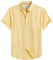 J.VER Men's Short Sleeve Shirts Smart Casual Non Iron Cotton Shirt Regular Fit Button Down Oxford Business Wedding Office Work Summer Shirt Yellow 3XL