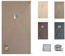 VAROBATH | Plato de Ducha ONE – Material Resina con Carga Mineral y Textura Pizarra Antideslizante C3 – Incluye Válvula Desagüe y Rejilla (MOKA RAL1019, 80x150)