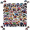 2 X 50 Stück Monsterwagen Aufkleber, Monster Truck Sticker Set, Coole Monster Truck Aufkleber, Wasserdichte Vinyl Sticker für Kinder Teens Laptop Skateboard Fahrrad Motorrad Computer Koffer