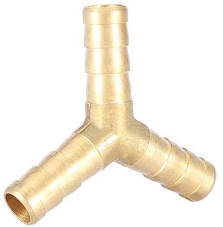 Connettore Portagomma a Y a 3 Vie in Ottone, Raccordo per Giunto, Adatto per Aria, Acqua, Gas, Materiale in Rame, Facile Montare (8 mm (4 pezzi))
