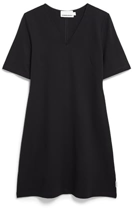 ARMEDANGELS Damen Jerseykleid aus LENZING™ ECOVERO™ Viskose Mix LESJAA Slim Fit Black