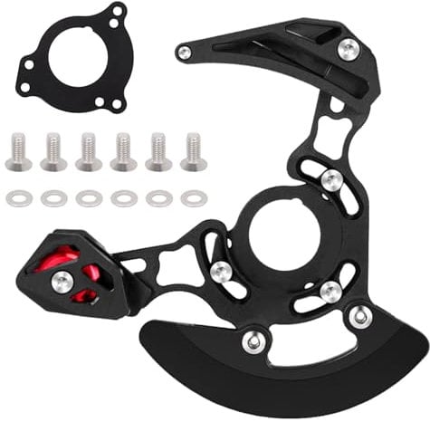 Fahrrad Kettenführung, 32-38T MTB Fahrradkettenführung Schwarz Kettenschutz Fahrrad für die meisten Mountainbike-Rennräder Fahrradzubehör Geeignet für BB-Mittelwelle mit Gewinde ISCG03 und ISCGO5