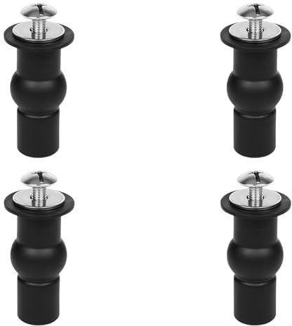 Daryunk 4 Pack Toilet Seat Screws, Toilet Seat Screws Fittings, Universal Toilet Lid Seat Hinges Bolts Toilet Seat Fittings, for Top Mounting Hardware Toilet Seats Hinges