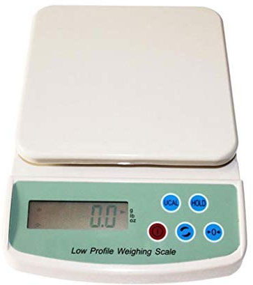 Báscula Digital para Alimentos de Cocina, báscula Industrial de Alta precisión con Pantalla LCD de 5 kg/1 g, báscula electrónica portátil para Cocina y Correos.