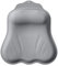 lomonmen Almohada Bañera,Almohadas de Baño con Ventosas,Cojin Bañera Ergonómica Silicona,Cojín de Baño para Jacuzzi SPA e Hidromasajes (Gris Claro)