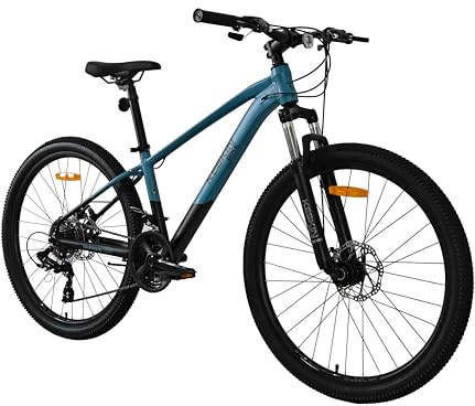Keskin Bikes HT MTB1 26 x 2.35 – Aluminiumrahmen, SM21-Speed, Blau Schwarz
