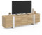IDMarket - Mobile TV 180 cm Phoenix 4 ante + 2 cassetti legno e bianco