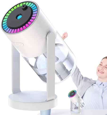 Ahuuen Luftbefeuchter mit kühlem Nebel, Luftbefeuchter mit Sternenprojektor | Großflächenbefeuchter - Leiser, Öldiffusor, praktischer, stilvoller, beruhigender mit