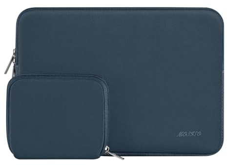 MOSISO Laptop Hülle Tasche 14 Zoll für 14 Laptop Notebook mit Beutel | 14 Zoll Laptoptasche für HP Lenovo Dell ASUS Acer, HP Stream, Dell Latitude, Ultraleicht, Ultradünn Laptophülle, Haze Blau