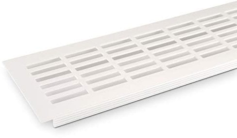 SO-TECH® Rejilla de ventilación Chapa perforada 480 x 81 mm Blanco (RAL9003) Rejilla de chapa perforada