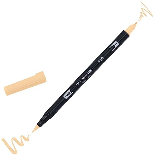 Tombow | ABT Dual Brush | Watercolour Brush Dual Tip Marker | For Lettering, Drawing, Painting, Sleeve | Home & Professional Use | Opal