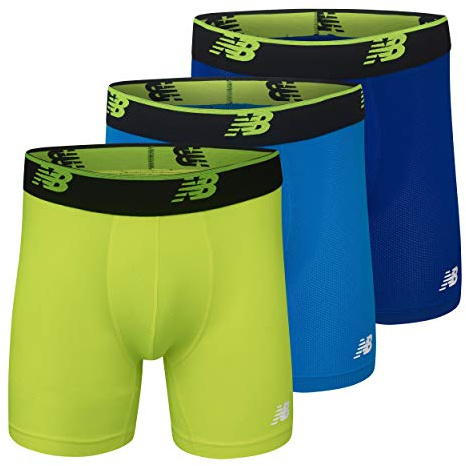 New Balance Lot de 3 Boxers rétro en Maille pour Homme, Respirants, légers, évacuant l'humidité