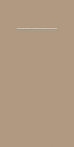 Mank Airlaid Besteckservietten Uni | 40 x 40 cm | 1/8-Falz | Premium Einweg-Serviette | saugstark | Basic | 75 Stück (Beige Grey)