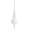 com-four® Weihnachtsbaumspitze matt - Christbaumspitze aus echtem Glas für Weihnachten - Tannenbaumspitze für den Christbaum, 28 cm