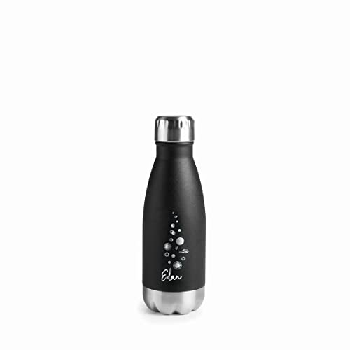 Lacor Bouteille en acier inoxydable à double paroi, noir, 0,26 l