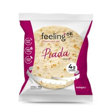 Feeling Ok Piada - Piadina Reduced Carb 2x50g 3 Confezioni 300g
