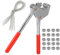 Gearmax Plombenzange Set geeignet für Bleiplomben Durchmesser 8mm - 10mm