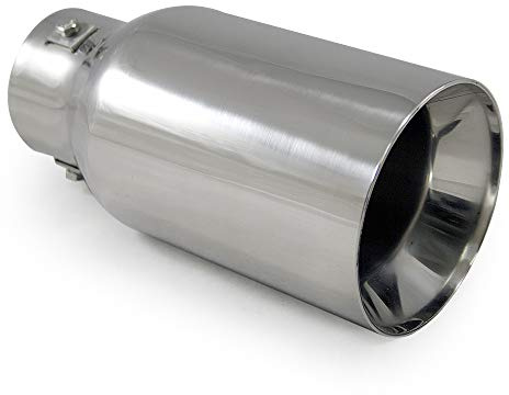 Universell Auspuffblende Endrohr Sport Edelstahl Chrom