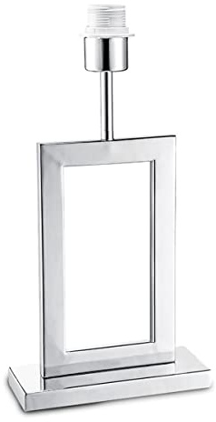 Home Sweet Home Moderner Tischlampenfuß Jong für Lampenschirm | Leuchte | 20/11/40,5 cm | Chrom | Tischlampensockel aus Metall | E27 | für Lampenschirm | Leuchte max.35cm