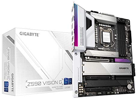 GIGABYTE Z590 VISION G (LGA 1200/Intel Z590/ATX/3x M.2/PCIe 4.0/USB 3.2 Gen2X2 Type-C/2.5GbE LAN/Motherboard)