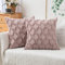 MIULEE Kissenbezüge 2er Set Wolle Sofakissen Sanft Dekokissen Weich Kissenbezug Couchkissen Dekorativ Zierkissenbezug für Sofa Bett Wohnzimmer Schlafzimmer klassischer Style Altrosa50x50cm