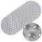WELTRXE Bathtub Mat Bathroom 88x40cm Long Oval Vinyl Shower Mats Anti-Slip Anti-Mould Bath Tub Mat with 205 Suction Cups Soft Durable Safety for Elder Children Pets, Grey