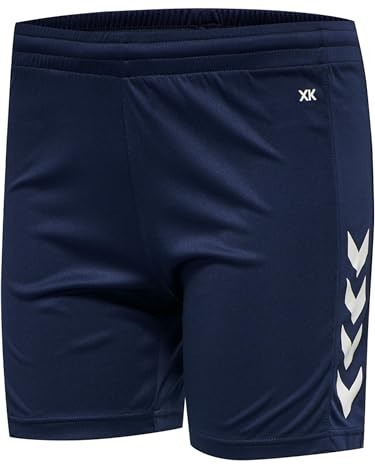 hummel Core XK Poly Sport Shorts Damen - Kurze Sporthose oder Laufshorts mit Verstellbarem Kordelzug im Bund - Atmungsaktiv & Schnelltrocknend - aus 100% Polyester