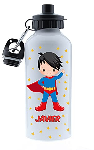 Kembilove Botella agua niños personalizada – Cantimplora Infantil Personalizada – Botella – Botella agua niños acero inoxidable infantil – Botella Unicornio niña Superhéroe Niño