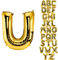DekoRex Folienballon Gold 82cm Luftballon Geburtstag Hochzeit Deko (Buchstabe U)