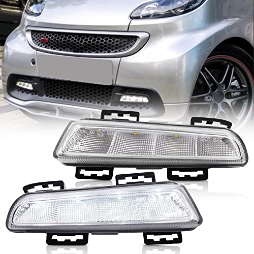 NSLUMO LED-Tagfahrlicht für Mercedes-Benz / Z Smart Fortwo 451 2013–2015, Xenon-Weiß, LED-Nebelscheinwerfer, 2 Stück
