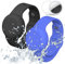 AirTag Wasserdicht Armband für Kinder, IP53 Hülle für Apple Air Tag Versteckt Silikon Band Halter Ganzkörperschutz GPS AirTec Kleinkind (Schwarz, Blau)