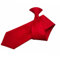 Proumhang Solide Krawatte für Männer,Uniform Clip-On Krawatte mit Knopflöchern,Einheitsgröße für Unisex Erwachsene 51cm Rot