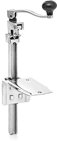 Forgast Apriscatole da Banco Tavolo, in Acciaio Inox, Apriscatole Professionale Manuale per Lattine Grandi, Regolabile Fino a 31 cm, Efficiente e Facile da Usare, Ideale per i Ristoranti