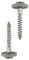 HELPMATE Spenglerschrauben 4,5x45 mm, 150 Stück, DIN 7995, Edelstahl A2, PZ2, DIN 7995, Dachdeckerschrauben, Linsenkopf, mit Tellerscheibe und EPDM-Di, Silber, 4,5 x 45 mm