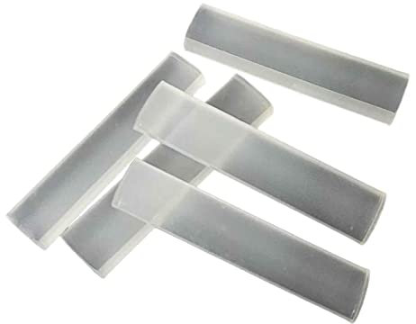 Haveratio 5 pièces en Plastique polymorphe, Plastique moulable, Fond dans l'eau Chaude pour la Fabrication de Bijoux, Fournitures d'art en résine, Bandes thermoplastiques