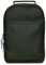 RAINS Regular & Large Book Daypack, Rucksack, Laptoptasche, wasserdicht, 2 Jahre Garantie, Schwarz, Grün , Regular, Minimalistisch