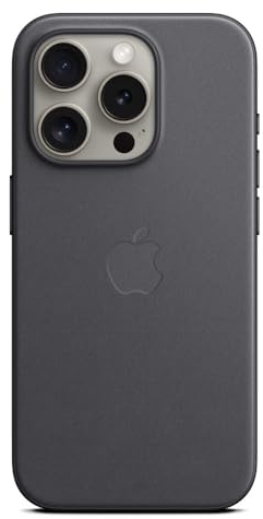 Apple iPhone 15 Pro Feingewebe Case mit MagSafe – Schwarz 