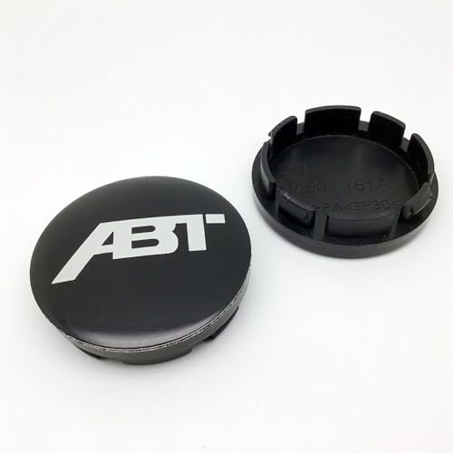 KAnduo 4 Stück Auto Radnabenkappen Radnabenabdeckung kompatibel mit für ABT 56mm,B