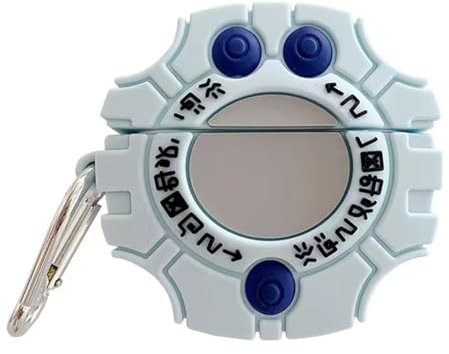 eglixu Kopfhörer-Hülle für AirPods Pro, niedliches Cartoon-Digimon Monster Digivice, Silikon-Design, kreative weiche Schale für Apple Airpods Pro Headset, Ladeabdeckung