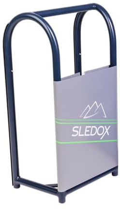 Schlitten von SLEDOX, nur 2,3kg, Aluminium Pulverbeschichtet, reisfeste PVC-Plane (Grau)