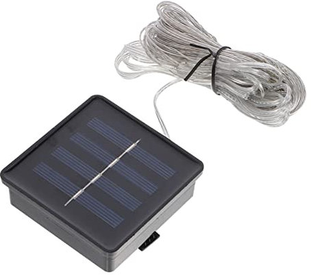 Hemobllo Lumières Led Solaire Pour Parasol Guirlande Lumineuse Étanche Pour Décoration De Jardin Lumière Blanche