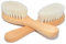 minkissy Bürstenset für Kleinkinder 1 Stück Baby-haarbürste Aus Wolle für Shampoo Weiche Babybürste Holzgriff Einfach Zu Verwenden